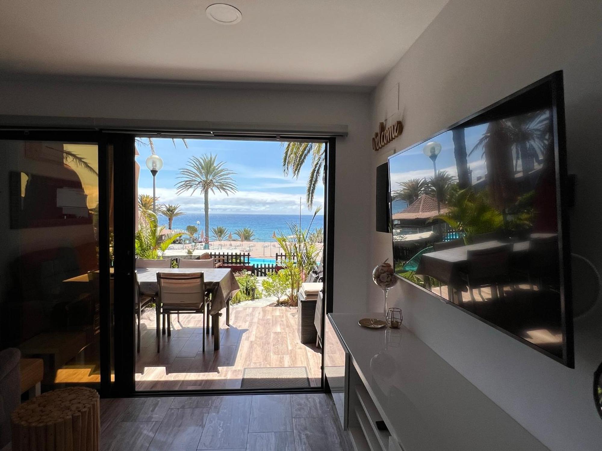 First Beachline Deluxe With Garden And Terrasse In Sun Club San Bartolome de Tirajana  Exterior photo