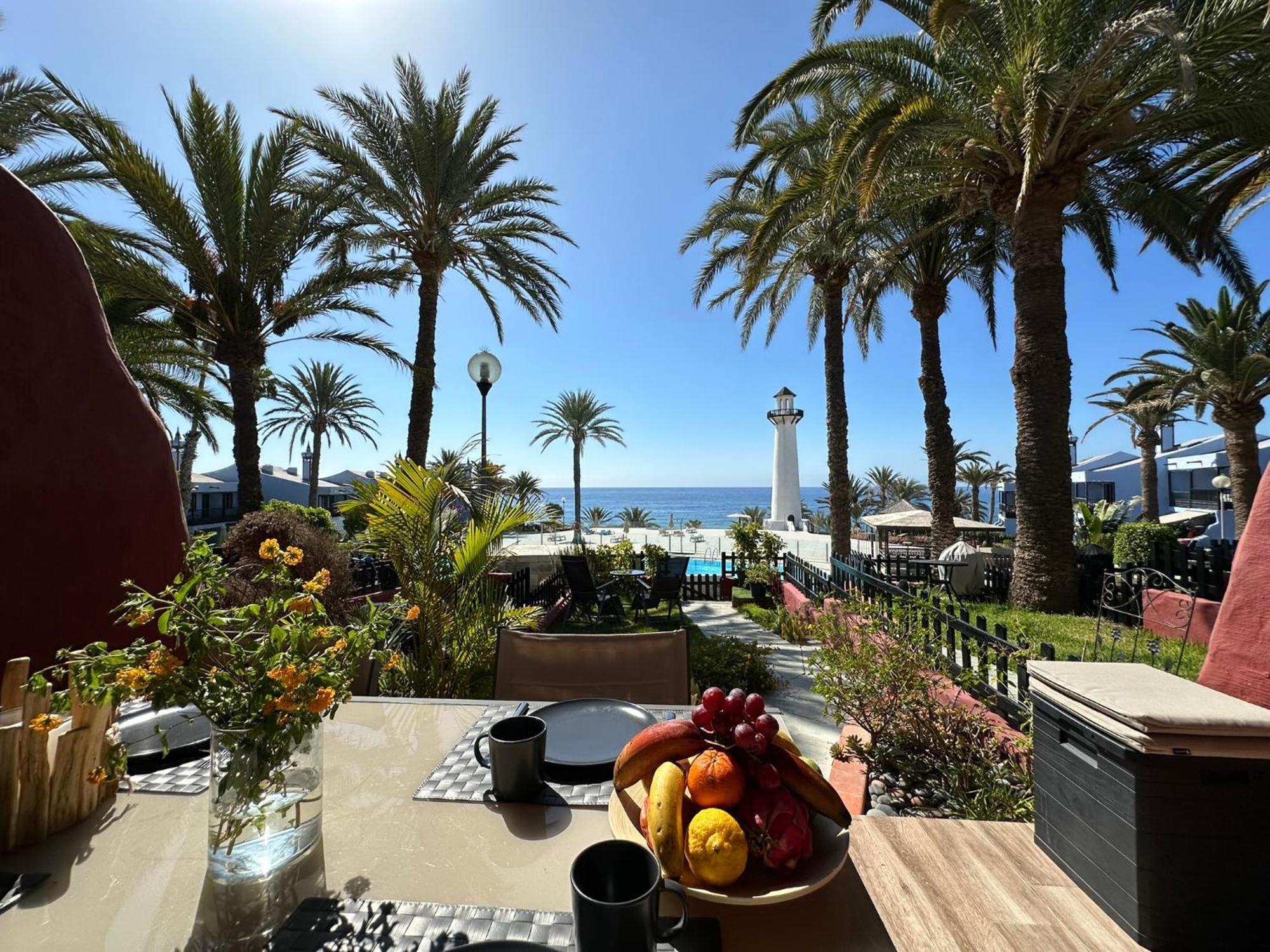 First Beachline Deluxe With Garden And Terrasse In Sun Club San Bartolome de Tirajana  Exterior photo